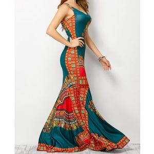 Bohemian Tribal Maxi Dress
